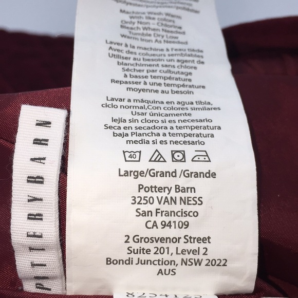 Pottery Barn Quilted Velvet Christmas Stocking Red Monogrammed David 24 inch - Picture 9 of 13